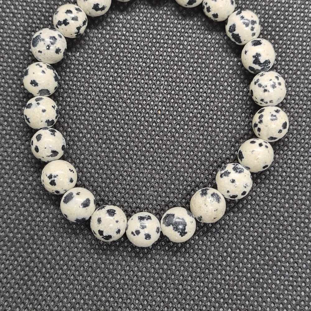 Dalmatian Stone Beaded Bracelet